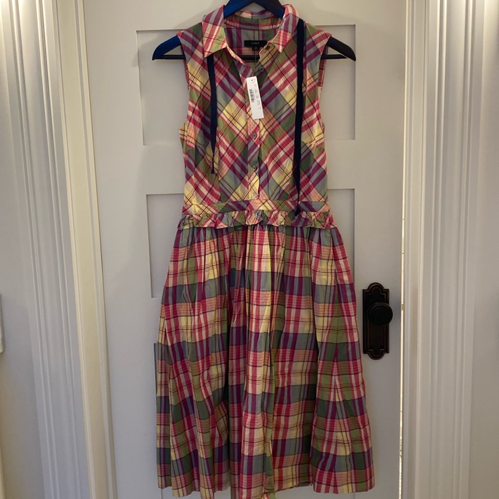NWT j crew plaid dress